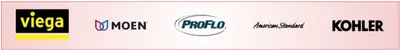 Brand Logos - Viega, Moen, ProFlo, American Standard, Kohler